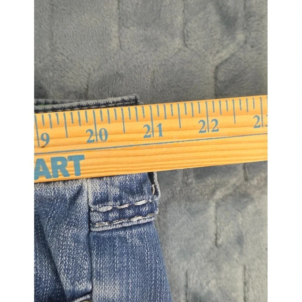 Rock 47 Wrangler Women's Boot Cut Jeans Blue Light Wash Low Rise‎ Denim WHX16TL